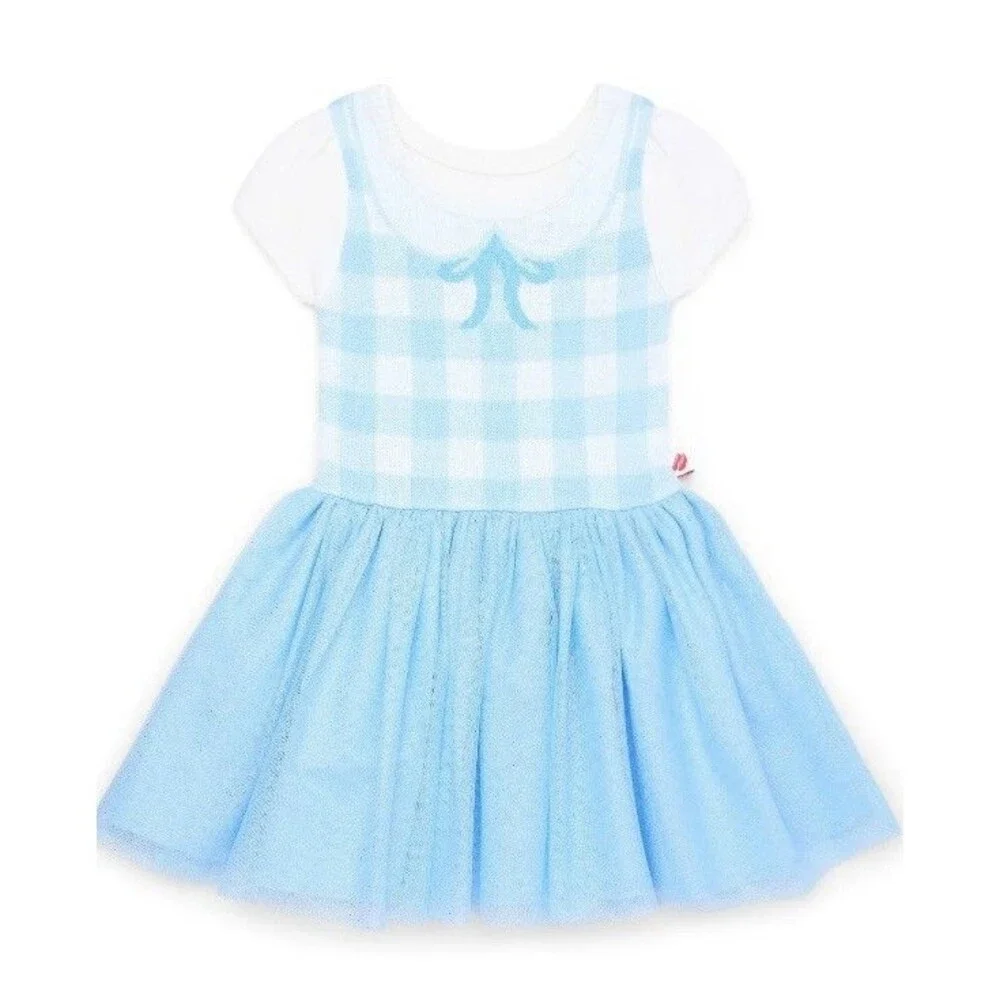 The Wizard of Oz Toddler Girl Dorothy Cosplay Sweater Dress Size 12M